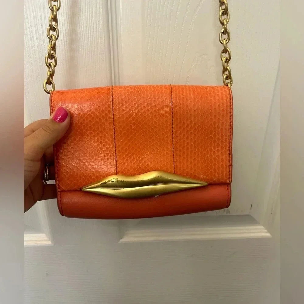 DIANE VON Furstenberg bag Coral Snake skin